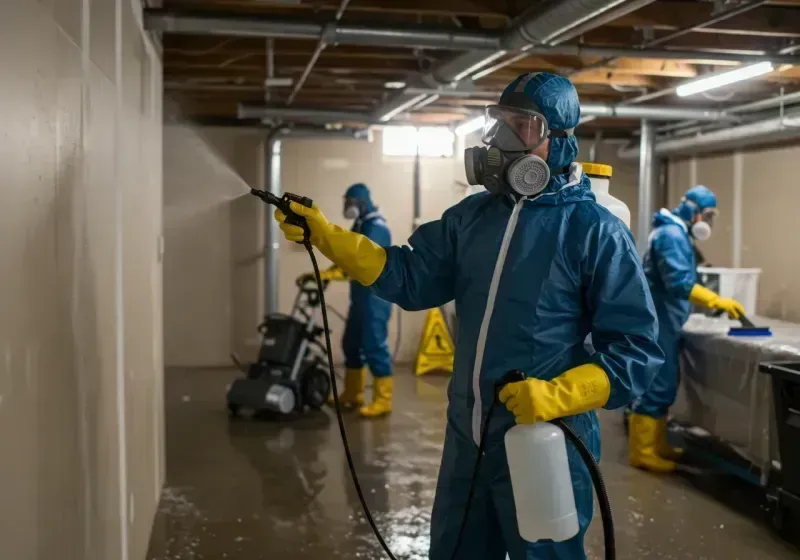 Basement Sanitization and Antimicrobial Treatment process in Durant, OK